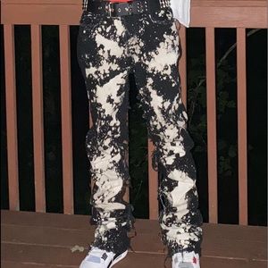 Fringe Stacked Jeans